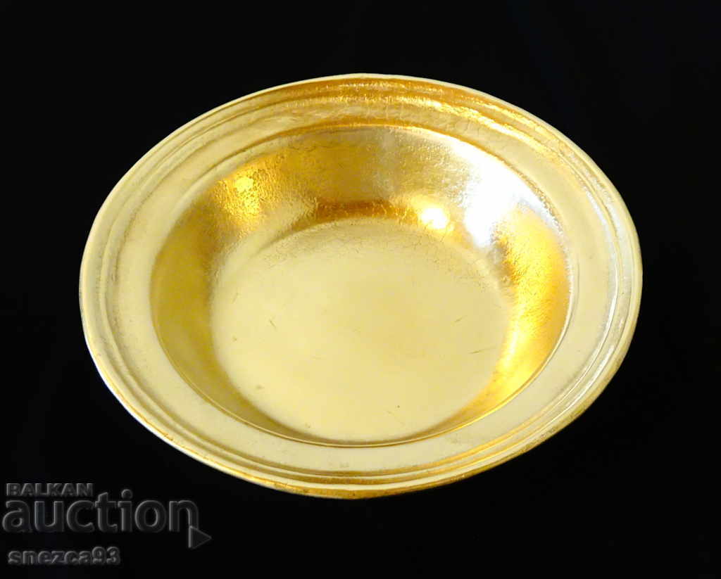 Auction  Bronze plate, candy dish, bronze vessel 340 gr