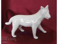 Old Porcelain Figurine - Wolf