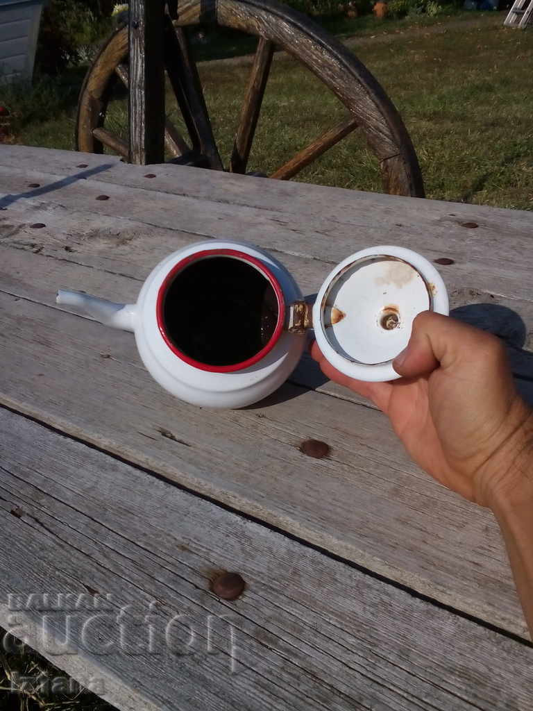 fierbător de apă emailat veche - 5 fierbător de apă emailat veche - 5