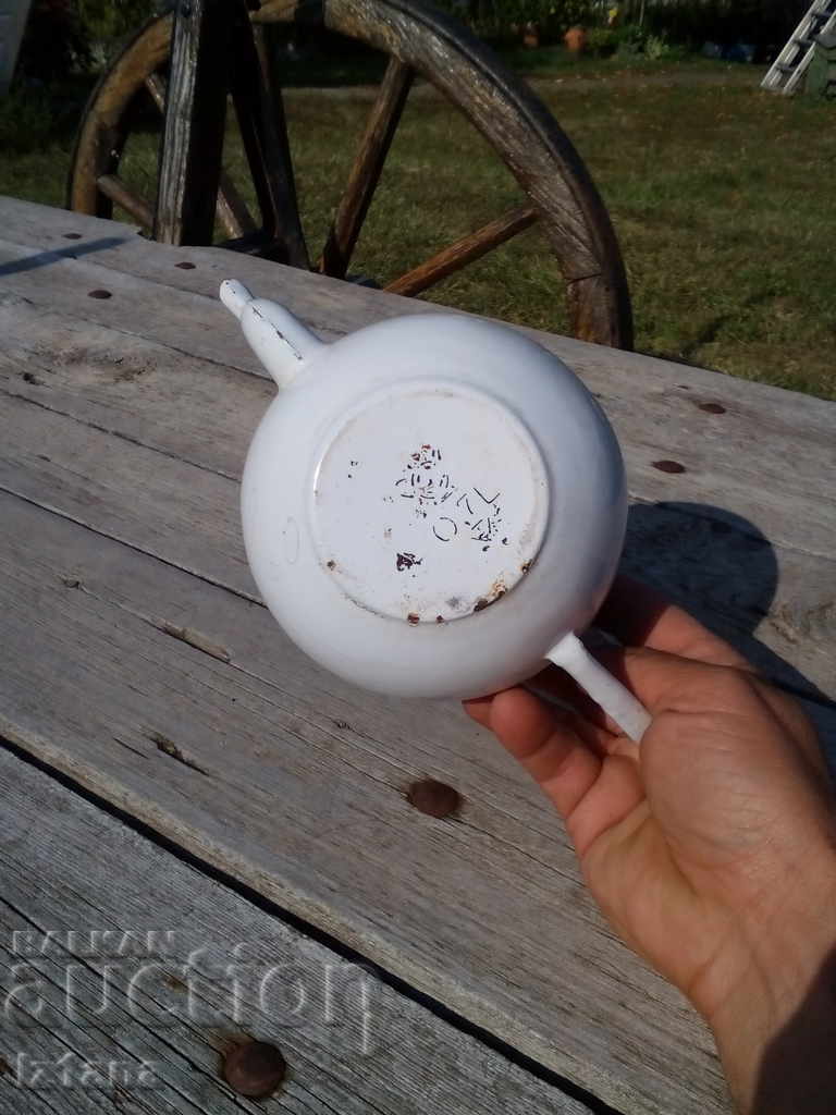 fierbător de apă emailat veche - 6 fierbător de apă emailat veche - 6