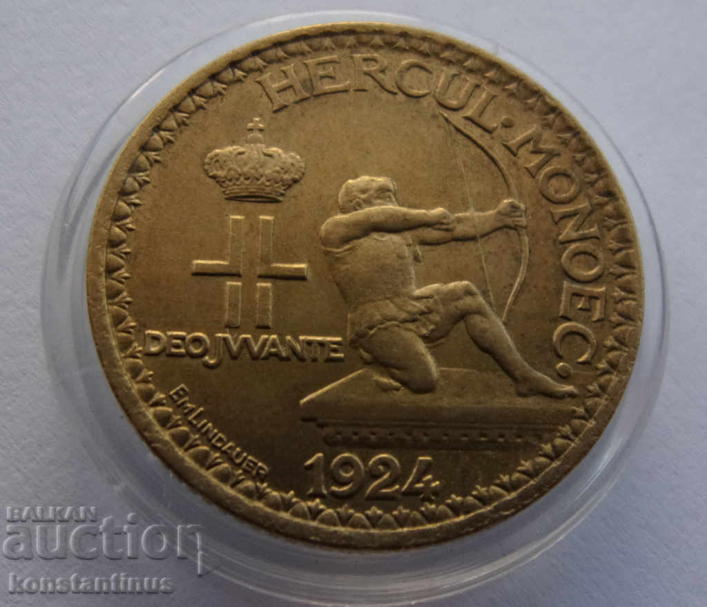 Monaco 1 Frank 1924 UNC Rare