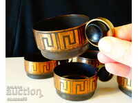 German copper cups, beautiful handle.