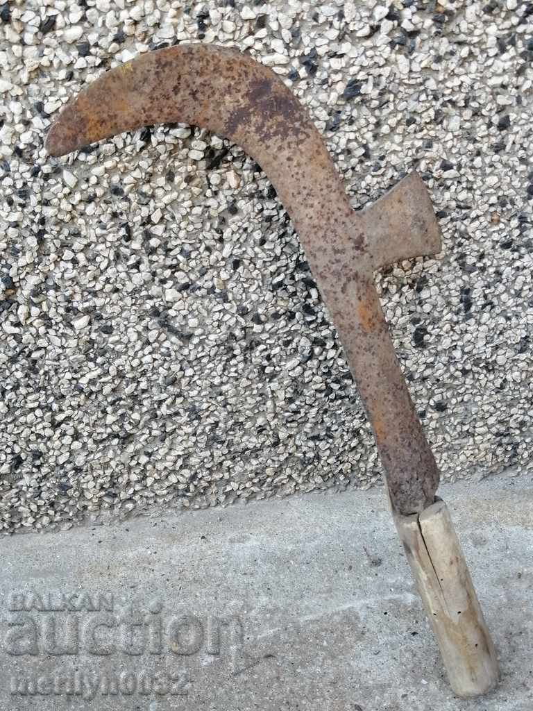 Old blade, tool, hand-forged scythe, cleaver, machete with price 43.00 BGN | € 21.99 Old blade, tool, hand-forged scythe, cleaver, machete with price 43.00 BGN | € 21.99