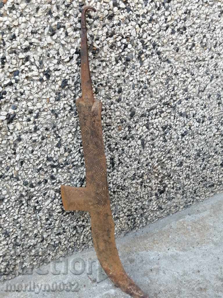 An old tool, an instrument, a hand forged cutter, a chopper, a machete - 5 An old tool, an instrument, a hand forged cutter, a chopper, a machete - 5