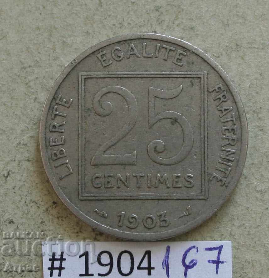 25 сантима 1903  -Франция