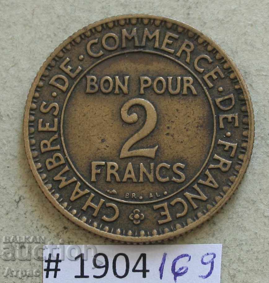 2 francs 1923 -France