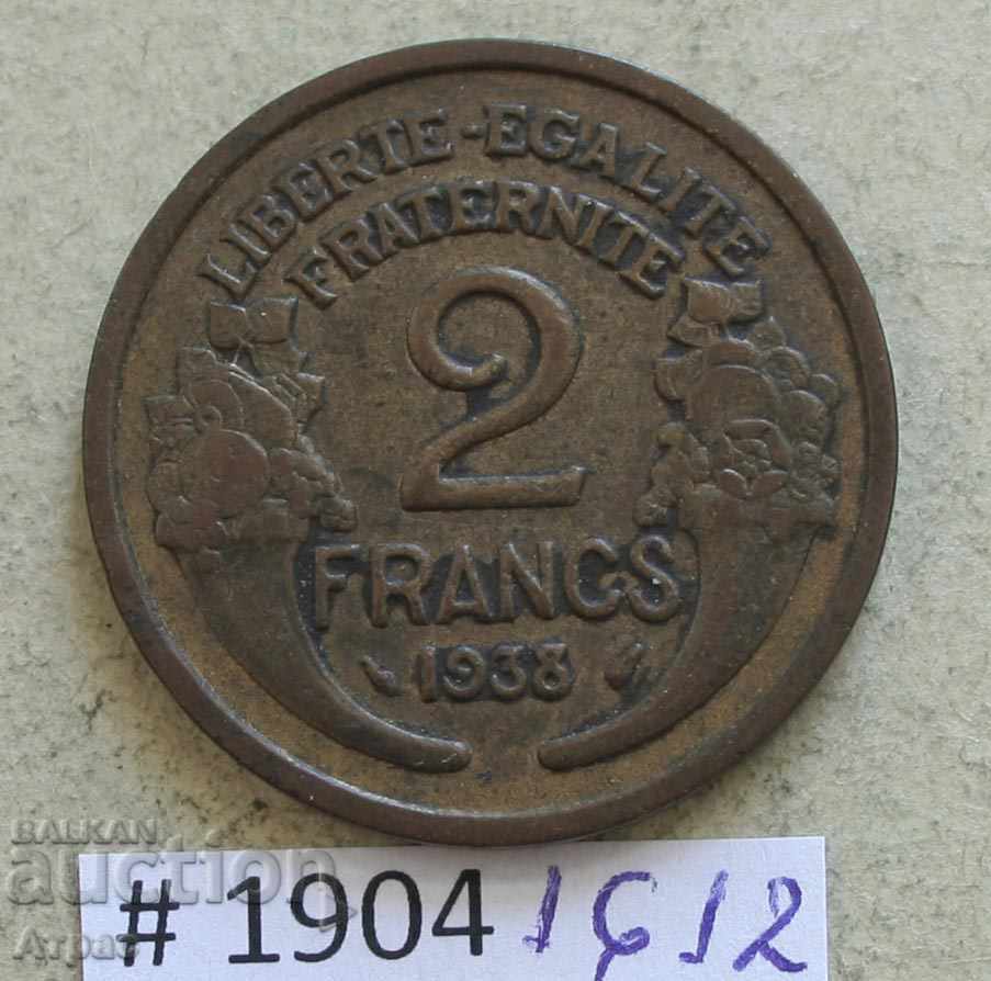 2 франка 1938  -Франция