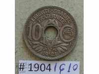 10 сантима  1921  -Франция