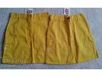 sports yellow skirt