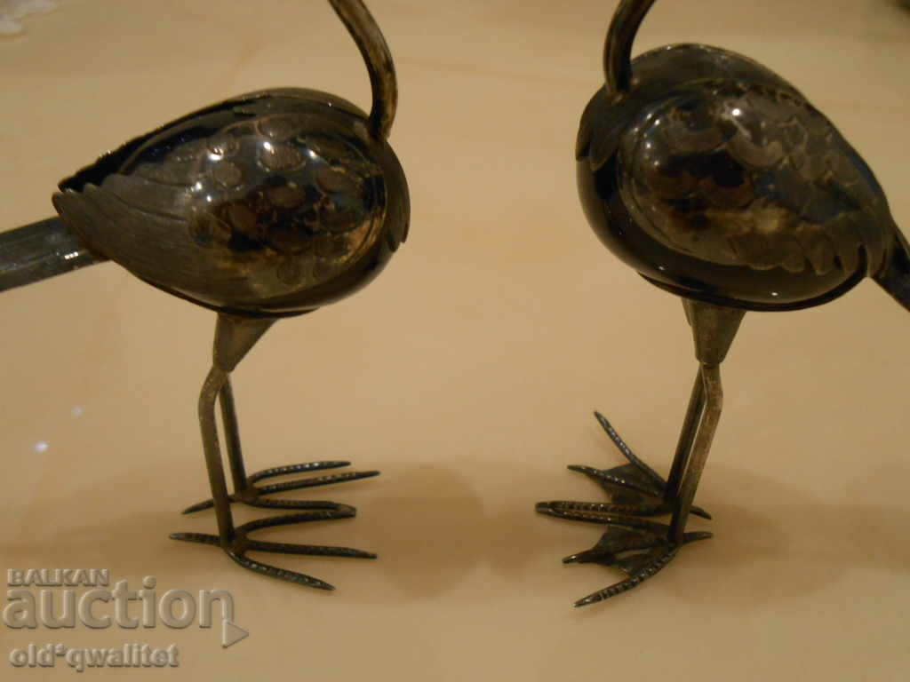 Two silver birds, Silver and Onyx, Mexico with price 497.00 BGN | € 254.11 Two silver birds, Silver and Onyx, Mexico with price 497.00 BGN | € 254.11