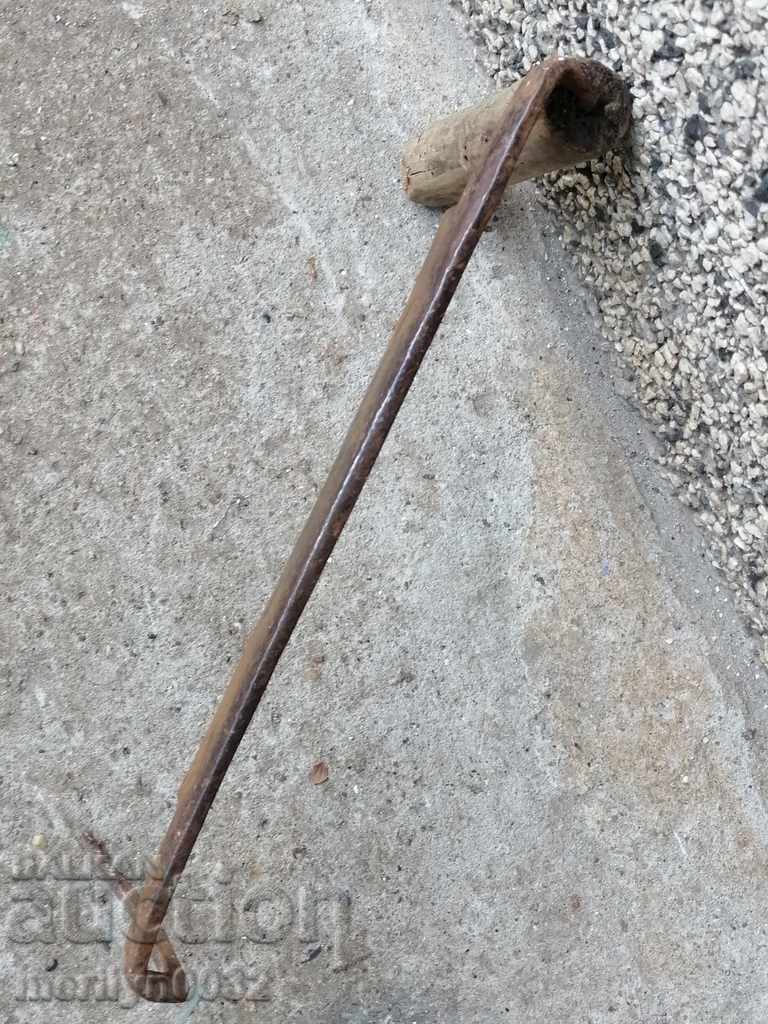 Auction Old rusty wrought iron tool Auction Old rusty wrought iron tool