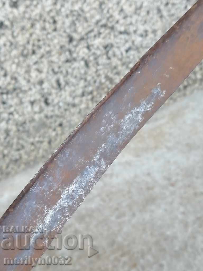 Delivery of Old rusty wrought iron tool Delivery of Old rusty wrought iron tool