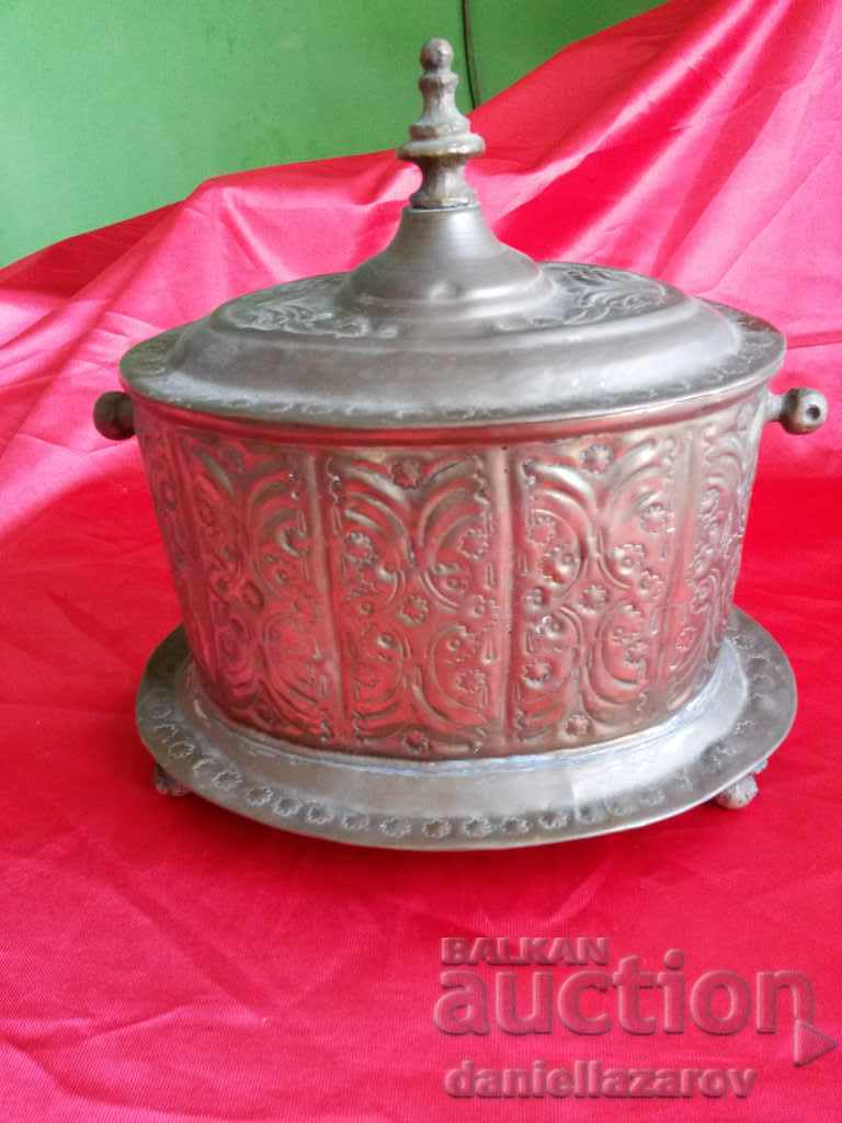 Old Hand Forged Large Bronze Ottoman Court