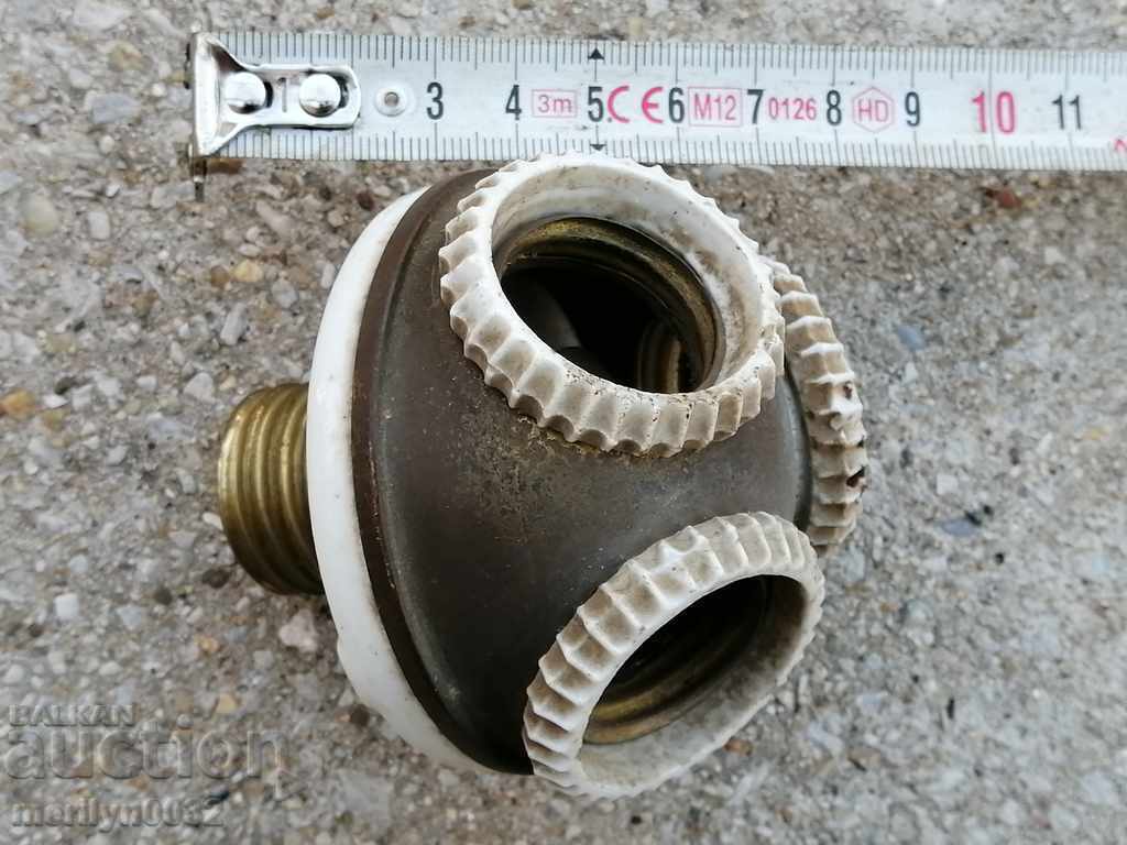 Auction Old porcelain fuselamp lamp lantern lampshade 1920year Auction Old porcelain fuselamp lamp lantern lampshade 1920year