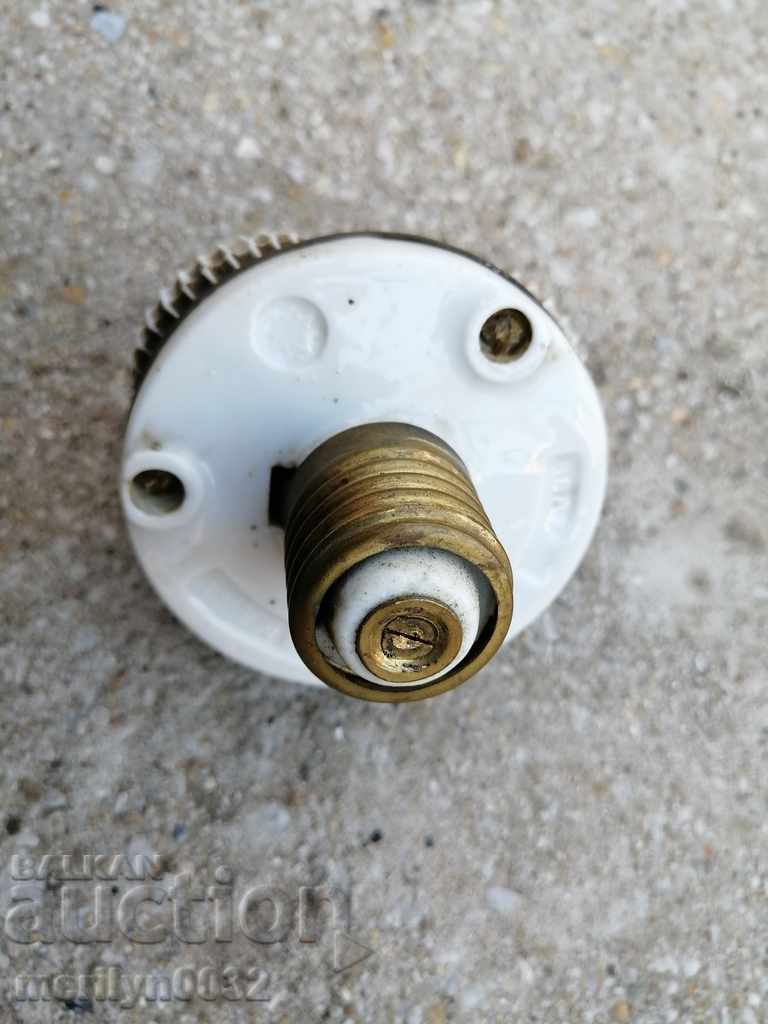 Delivery of Old porcelain fuselamp lamp lantern lampshade 1920year Delivery of Old porcelain fuselamp lamp lantern lampshade 1920year