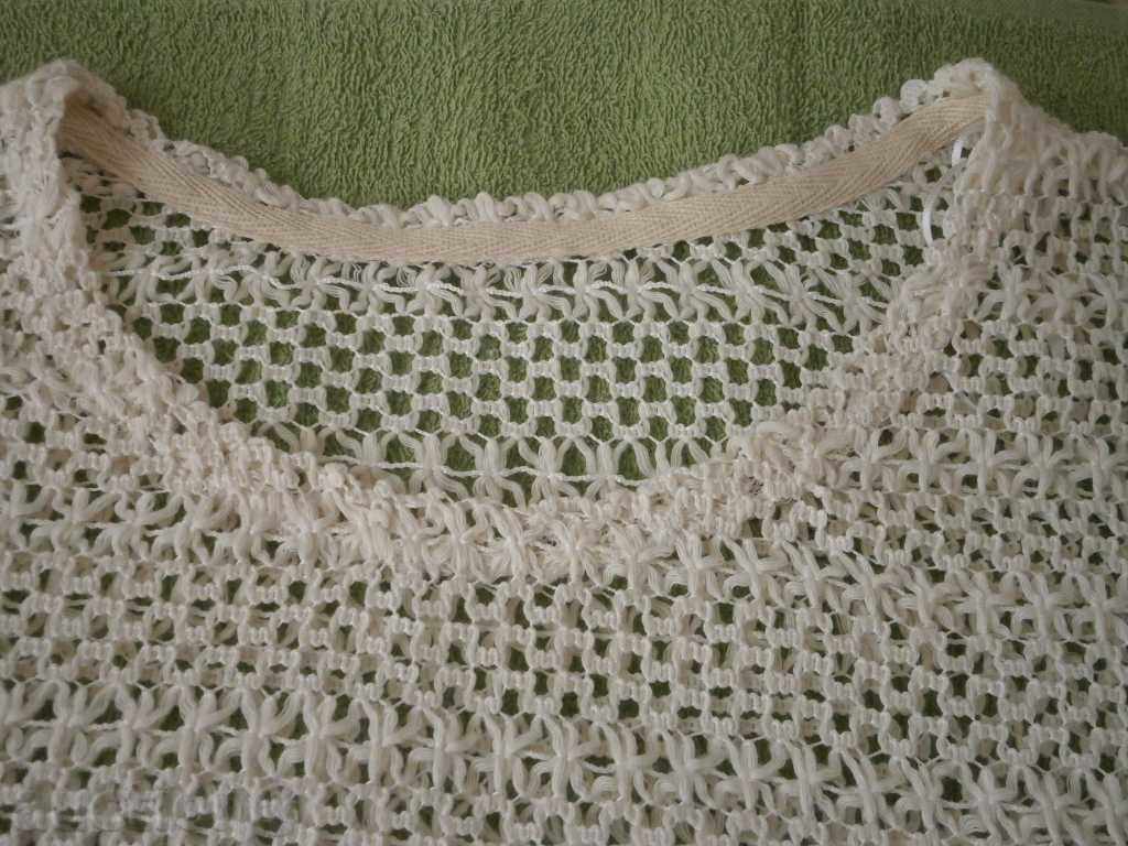 bluză de bumbac de vară de culoare ecru, foarte fin, marimea M - 5