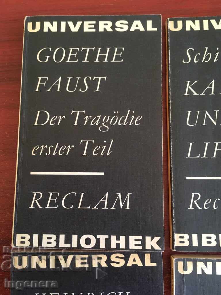 Livrarea CARTE GOETHE, SCHILLER, HEINE ȘI BRECHT ÎN GERMANĂ-4 BUC