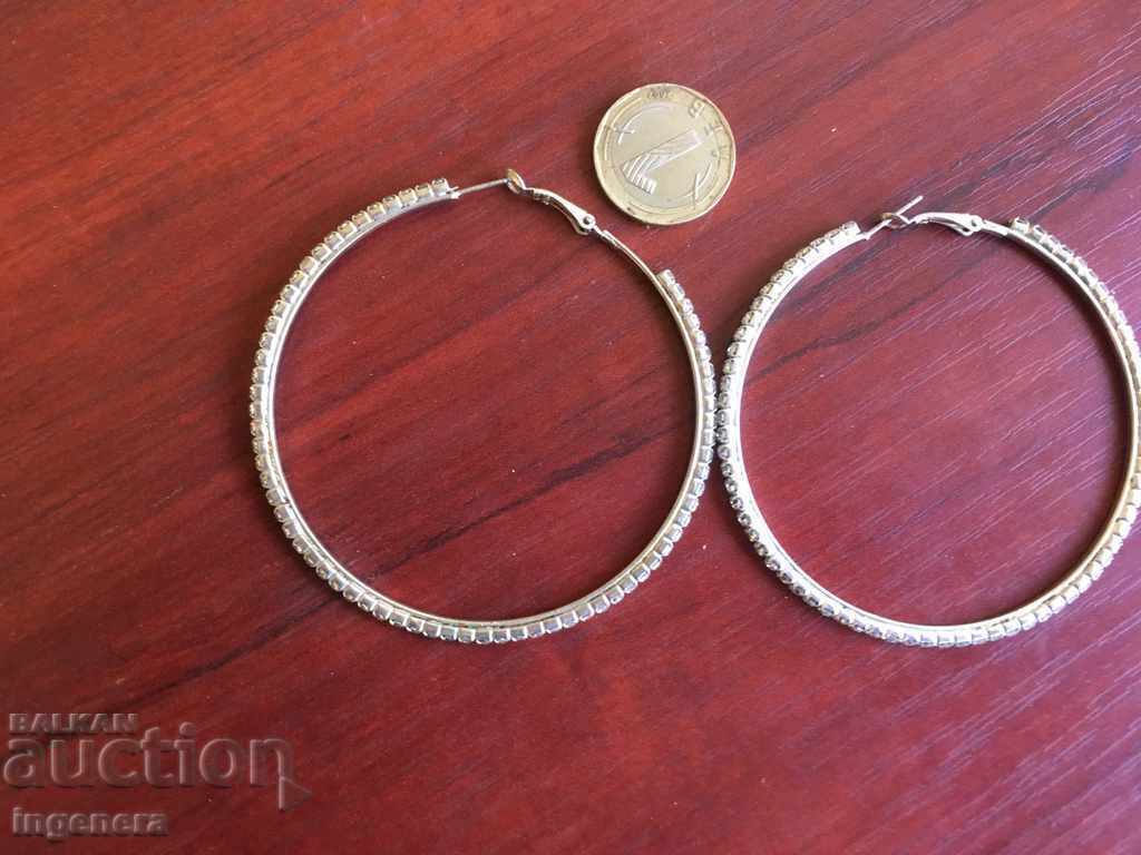 EARRINGS METAL STONES