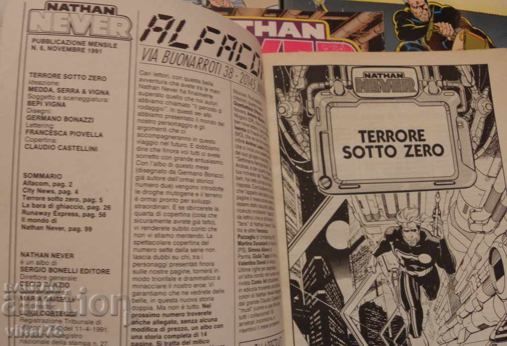 Licitație 10 bucăți revistă/bandă desenată de colecție NEVER de la numărul 1 la 10