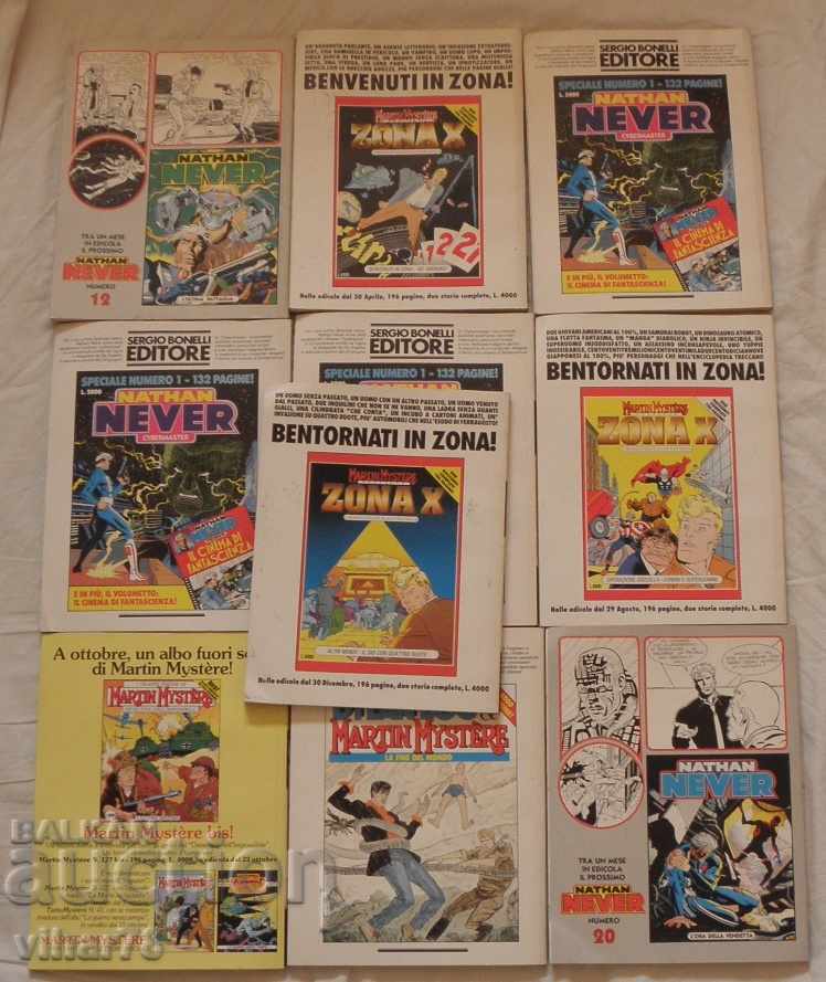 Delivery of 10 collectible NEVER magazine/comic books from issue 11 to 20