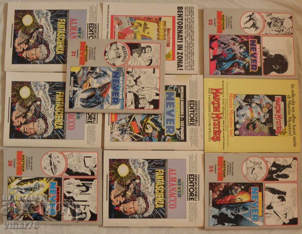 Delivery of 10 NEVER collectibles / comics from 21 to 30 Delivery of 10 NEVER collectibles / comics from 21 to 30