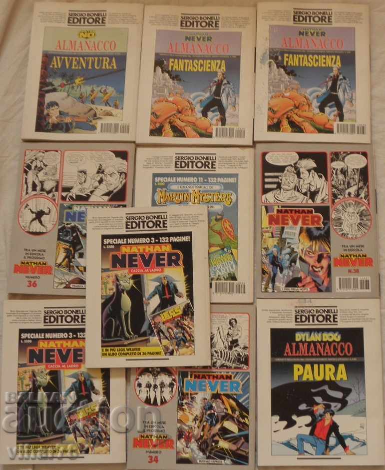 Delivery of 10 NEVER collectible magazine / comics from 31 to 40 Delivery of 10 NEVER collectible magazine / comics from 31 to 40