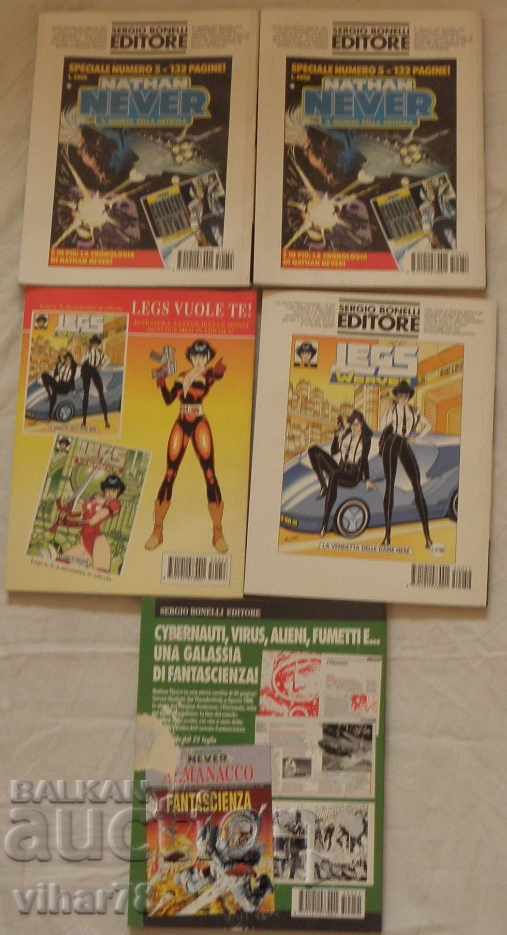 Delivery of 5 NEVER collectible magazine / comics from 51 to 55 Delivery of 5 NEVER collectible magazine / comics from 51 to 55