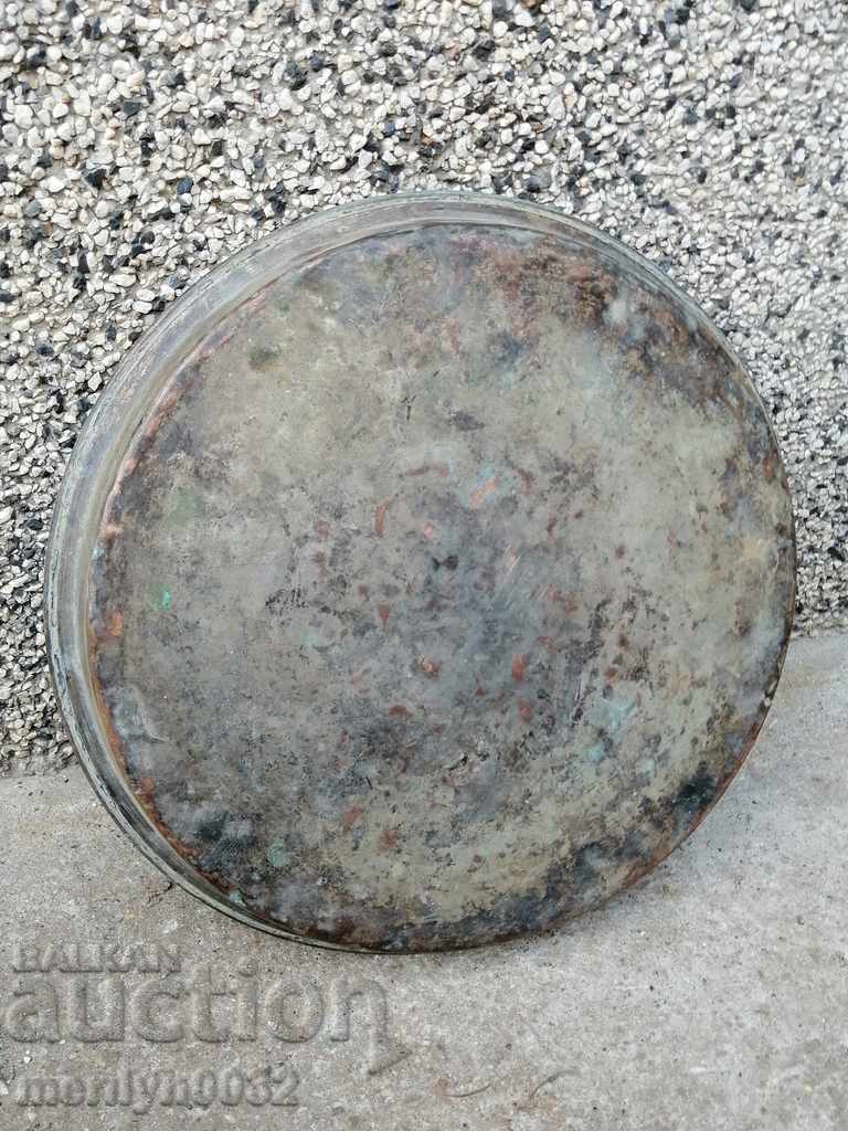 Copper vessel, tray, copper, blue with price 69.00 BGN | € 35.28 Copper vessel, tray, copper, blue with price 69.00 BGN | € 35.28