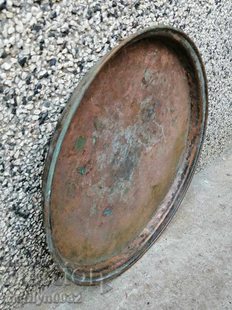 Delivery of Copper vessel, tray, copper, blue Delivery of Copper vessel, tray, copper, blue