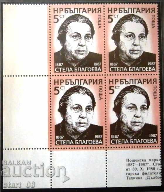 3596 100th birthday of Stella Blagoeva.