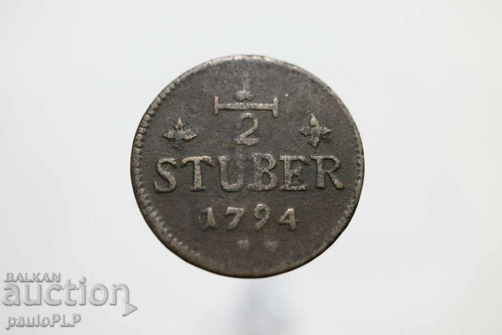GERMANY -1774-JULICH BERG 1/2 STUBER GERMANY -1774-JULICH BERG 1/2 STUBER