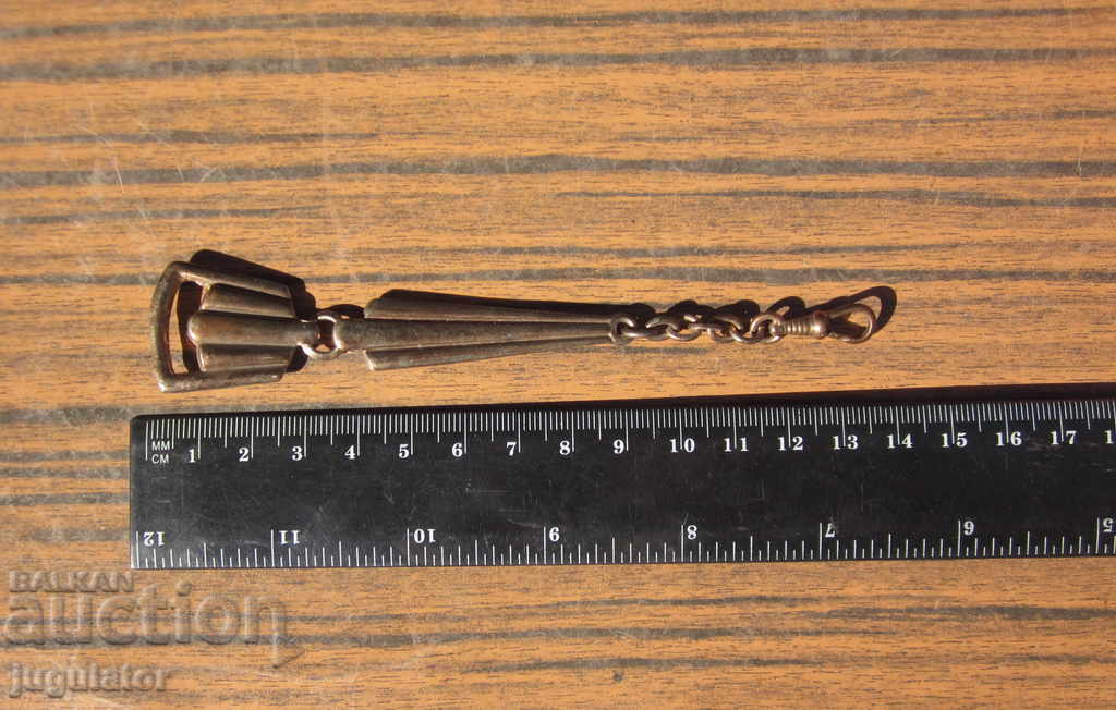 old antique gold plated chain for pocket watch - 5 old antique gold plated chain for pocket watch - 5