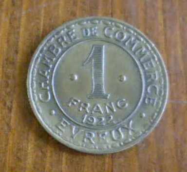 France 1 Franc 1922 VERY RARE
