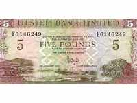 5 паунда Северна Ирландия 1993 Ulster Bank