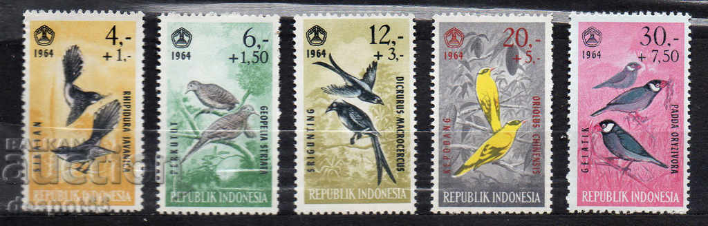 1965. Indonesia. Birds.
