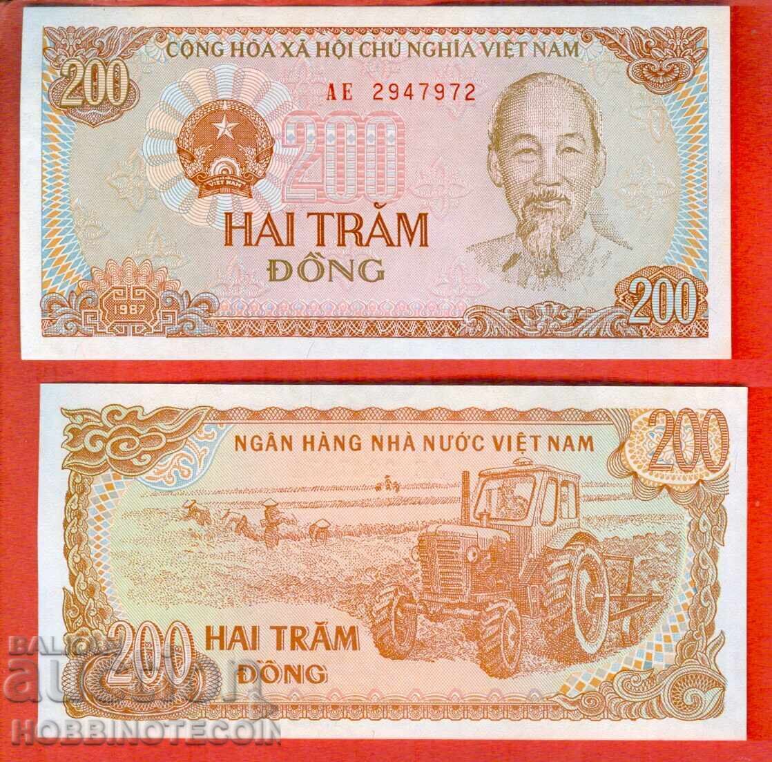 VIETNAM VIET NAM 200 Dong issue 1987 NEW UNC VIETNAM VIET NAM 200 Dong issue 1987 NEW UNC