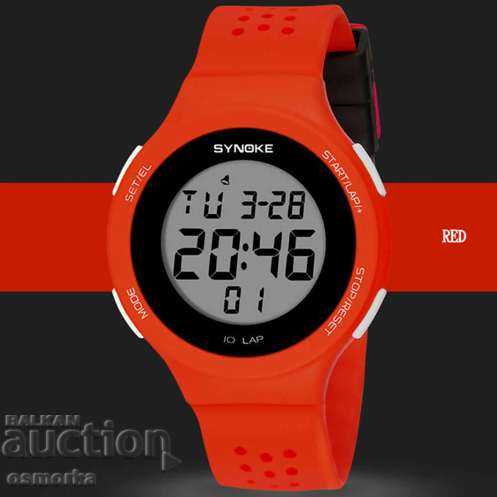 The new women's sports watch has many features red black white with price 18.00 BGN | € 9.20 The new women's sports watch has many features red black white with price 18.00 BGN | € 9.20