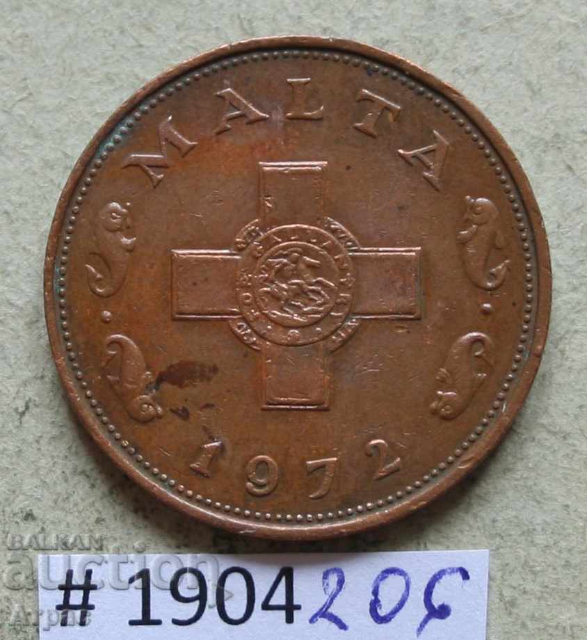 1 cent 1972 Malta cu preț € 0.61 | 1.19 BGN