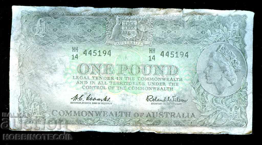 AUSTRALIA 1 Numărul de lire 1961 - 2