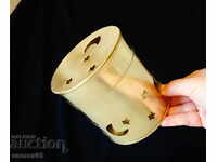 Χάλκινο καντήλι, θυμιατήρι, λιβανιστήρι, Σελήνη, αστέρια