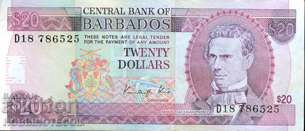 BARBADOS BARBADOS - έκδοση $ 20 - έκδοση 1988