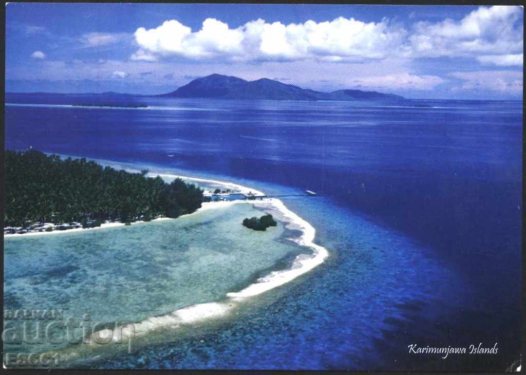 Postcard View Java Island from Indonesia