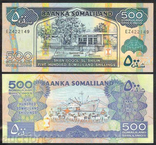 +++ SOMALILLEND 500 SHILING P 6 2006 UNC +++ +++ SOMALILLEND 500 SHILING P 6 2006 UNC +++