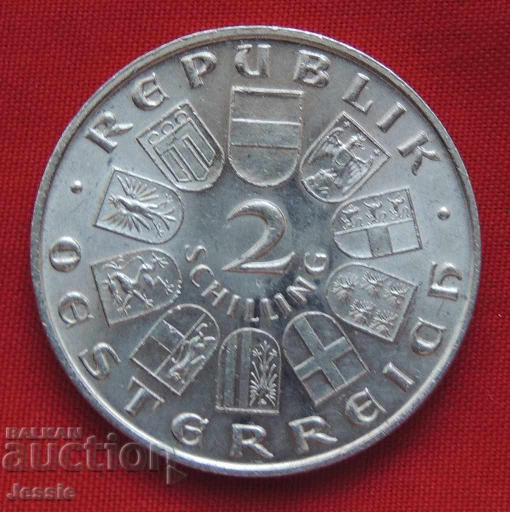 2 шилинга Австрия сребро 1930 г.-КАЧЕСТВО-