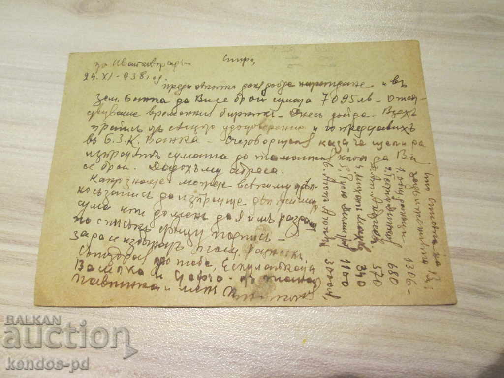 Продавам стара пощенска картичка. с цена 0.90 лв. | € 0.46 Продавам стара пощенска картичка. с цена 0.90 лв. | € 0.46
