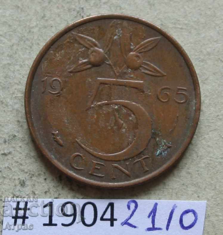 5 cents 1965 Netherlands