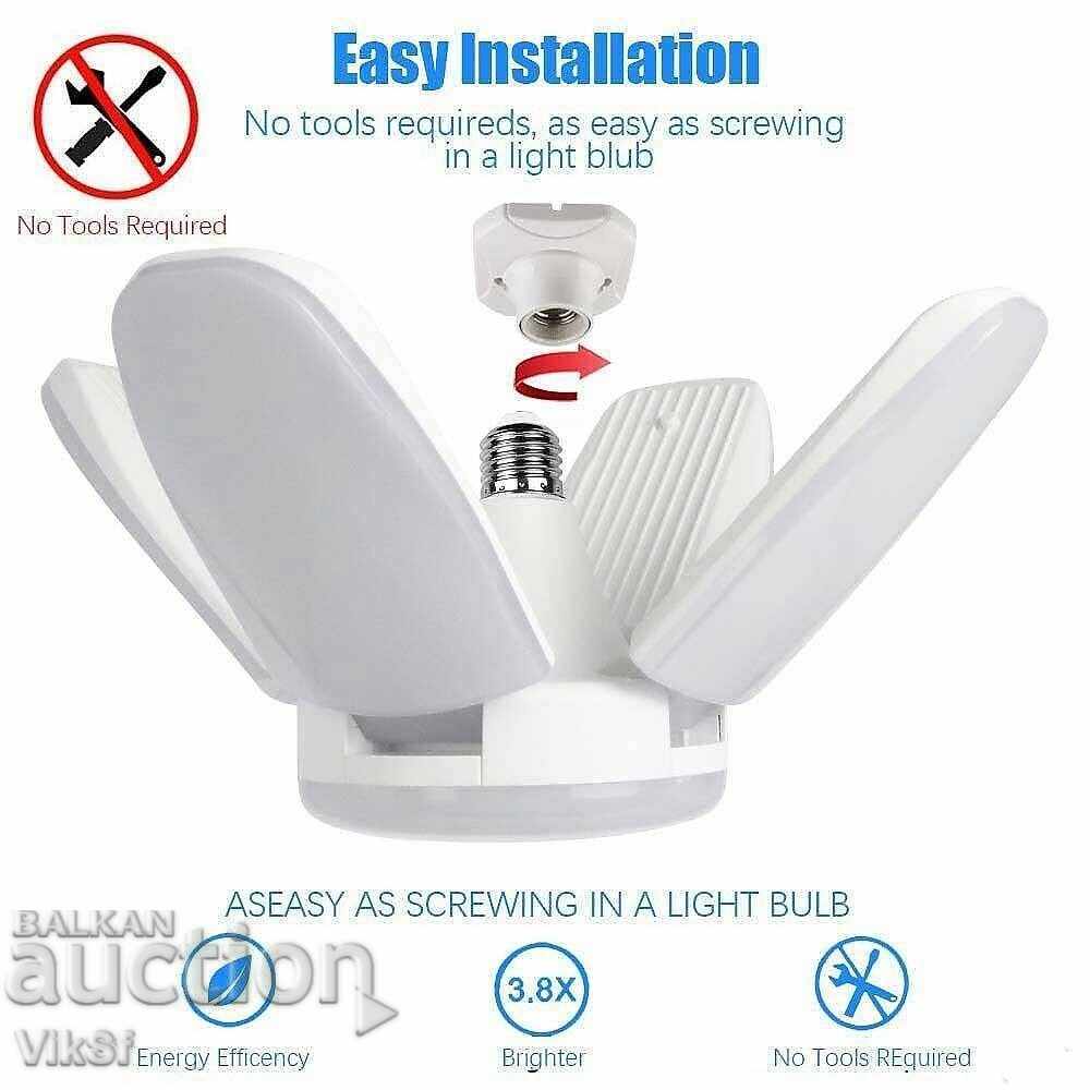 LED Folding bulb bulb socket E27, 60W - 7 LED Folding bulb bulb socket E27, 60W - 7