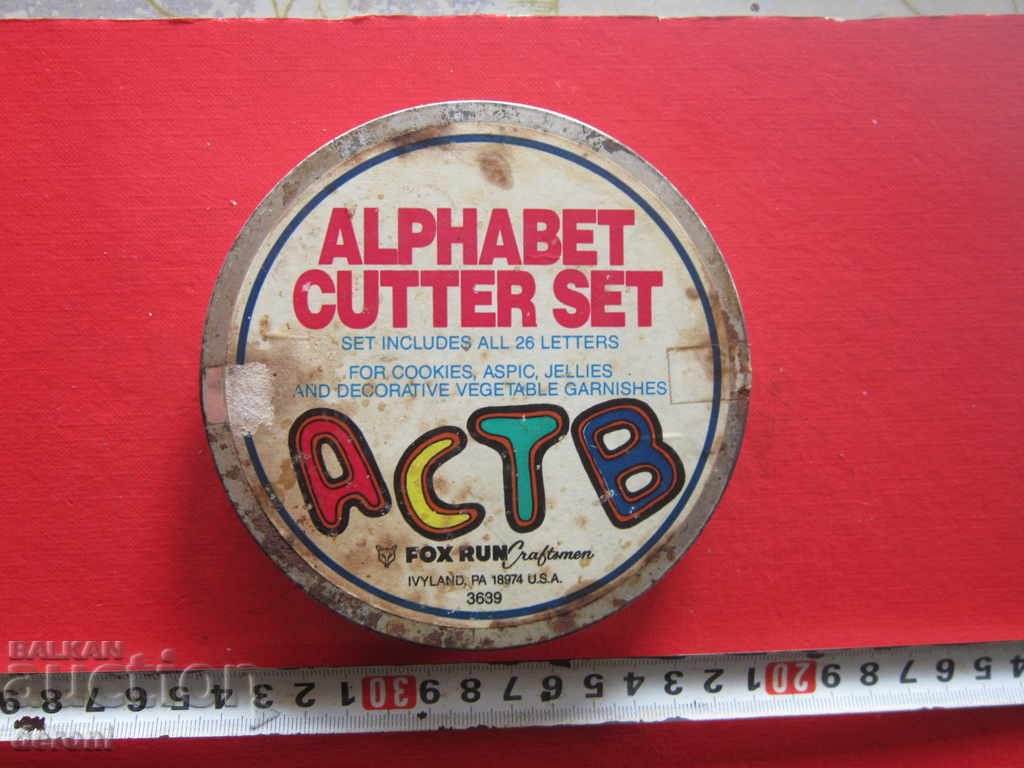Alphabet Biscuit Tart Box