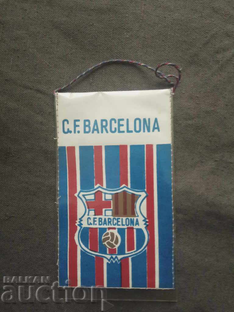Steag vechi de fotbal al Barcelonei cu preț 35.00 BGN | € 17.90 Steag vechi de fotbal al Barcelonei cu preț 35.00 BGN | € 17.90
