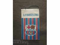 Old football flag of Barcelona